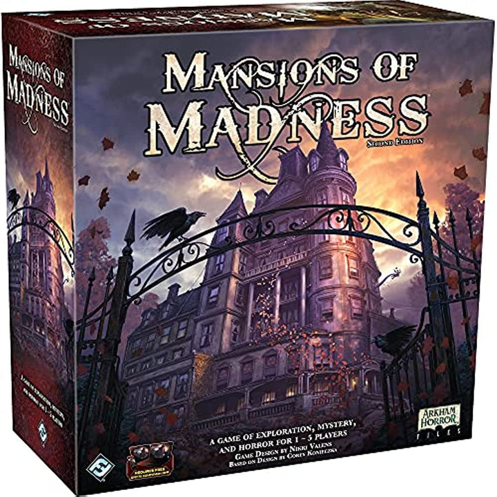 Mansions of Madness and Beyond The Threshold Board Game Bundle, Mystery Game for Adults, Made by Fantasy Flight Games