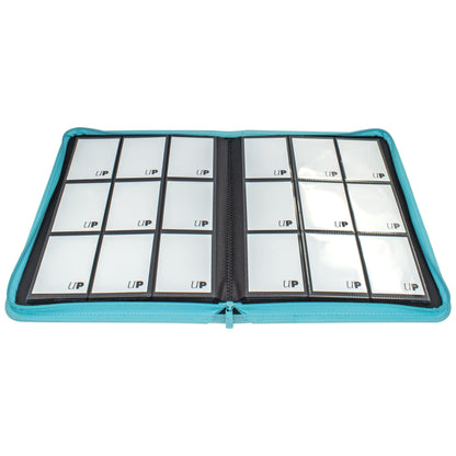 Ultra PRO - Vivid 9-Pocket Zippered PRO-Binder: (Light Blue) - Protect Up to 360 Collectible Trading Cards, Sports Cards or Valuable Gaming Cards, Ultimate card Protection 3