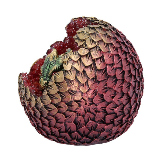 Green Geode Home Glittering Hatchling and Egg Figurine 10.7cm 2
