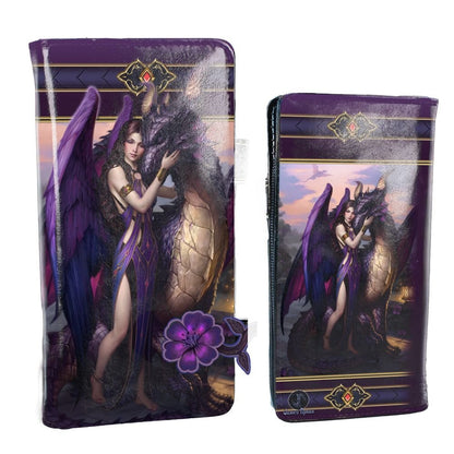 Dragon Sanctuary Embossed Purse Purple 18.5cm 2