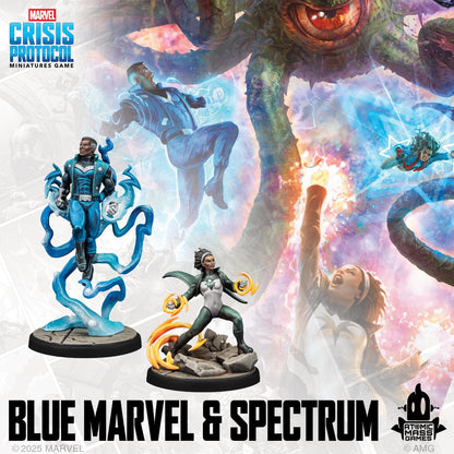 Marvel Crisis Protocol Blue Marvel and Spectrum Miniature Game by Atomic Mass 3