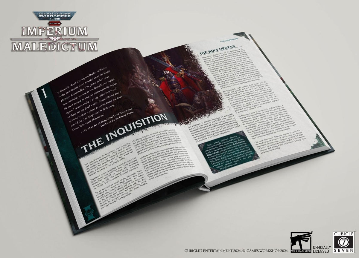 Imperium Maledictum Inquisition GMs Guide Warhammer 40000 Roleplay Roleplaying Game by Cubicle Seven 3
