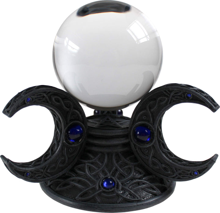 Celtic Triple Moon Crystal Ball Holder 10cm