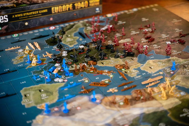 Axis & Allies 1940 Europe Second Edition WWII War Miniatures Strategy Board Game