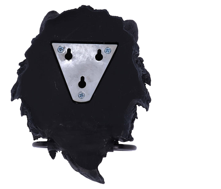 Dark Guardian Wolf Black Canine Door Knocker 22.8cm