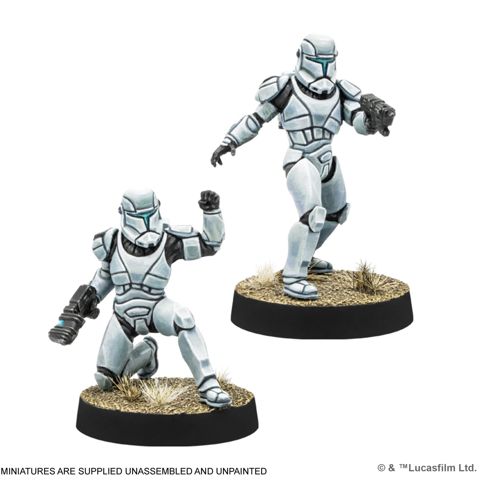 Atomic Mass Games Star Wars: Legion Republic Clone Commandos Expansion - Elite Soldiers! Tabletop Miniatures Strategy Game for Kids & Adults, Ages 14+, 2 Players, 3 Hour Playtime, Made 2