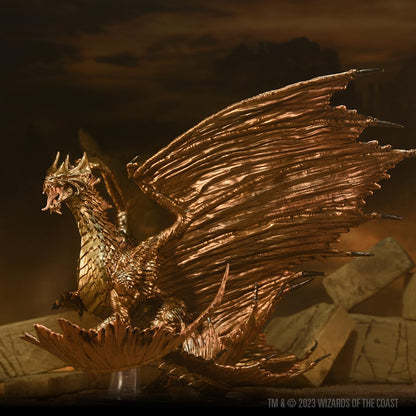 D&D Icons of The Realms Adult Brass Dragon Miniature 9