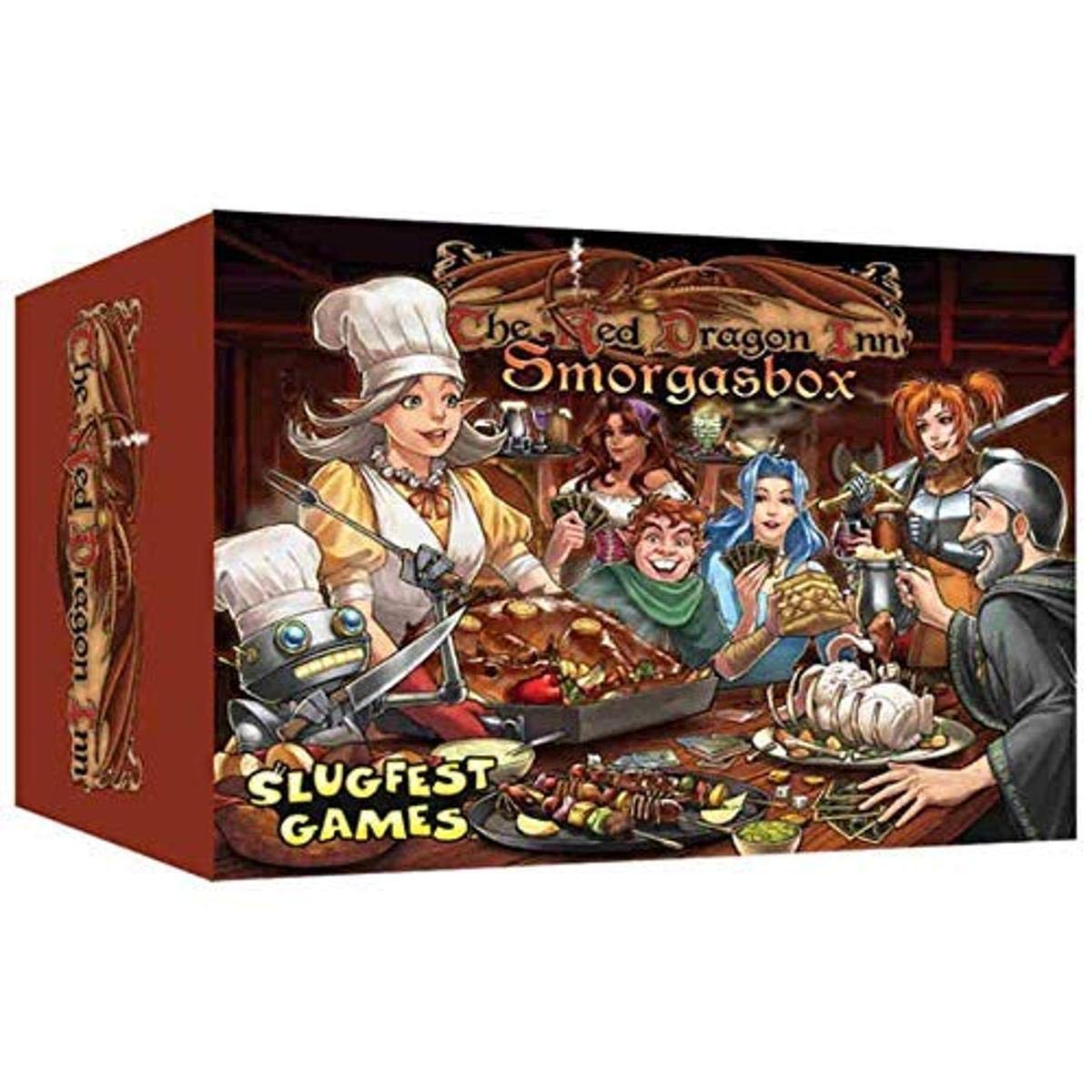 Slugfest Games: Red Dragon Inn: Smorgasbox, Expansion, Includes Roobted Version of this Product, with Five New Games, For Ages 13 and up 1