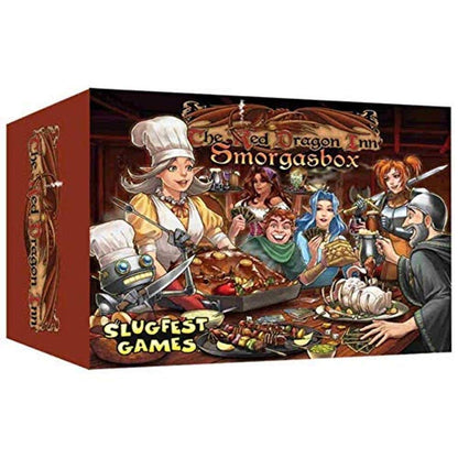 Slugfest Games: Red Dragon Inn: Smorgasbox, Expansion, Includes Roobted Version of this Product, with Five New Games, For Ages 13 and up 1