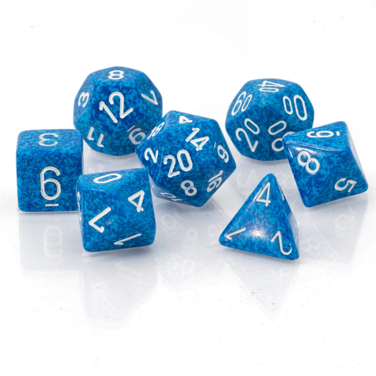 Chessex 25306 Dice, blue, turquoise, white 1