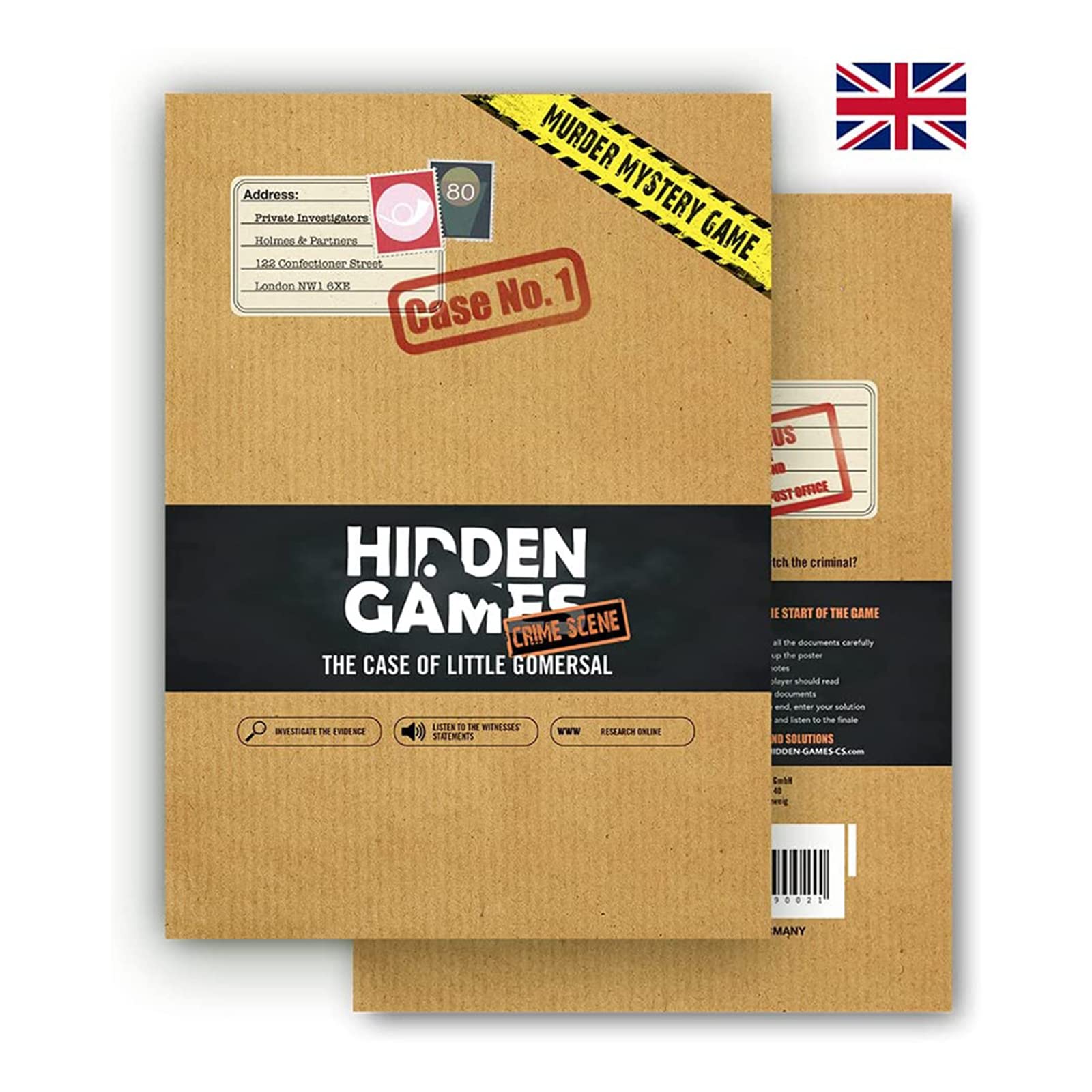 Crime Scene Case 1 the Little Gomersal Case Board Game by Hidden Games 1