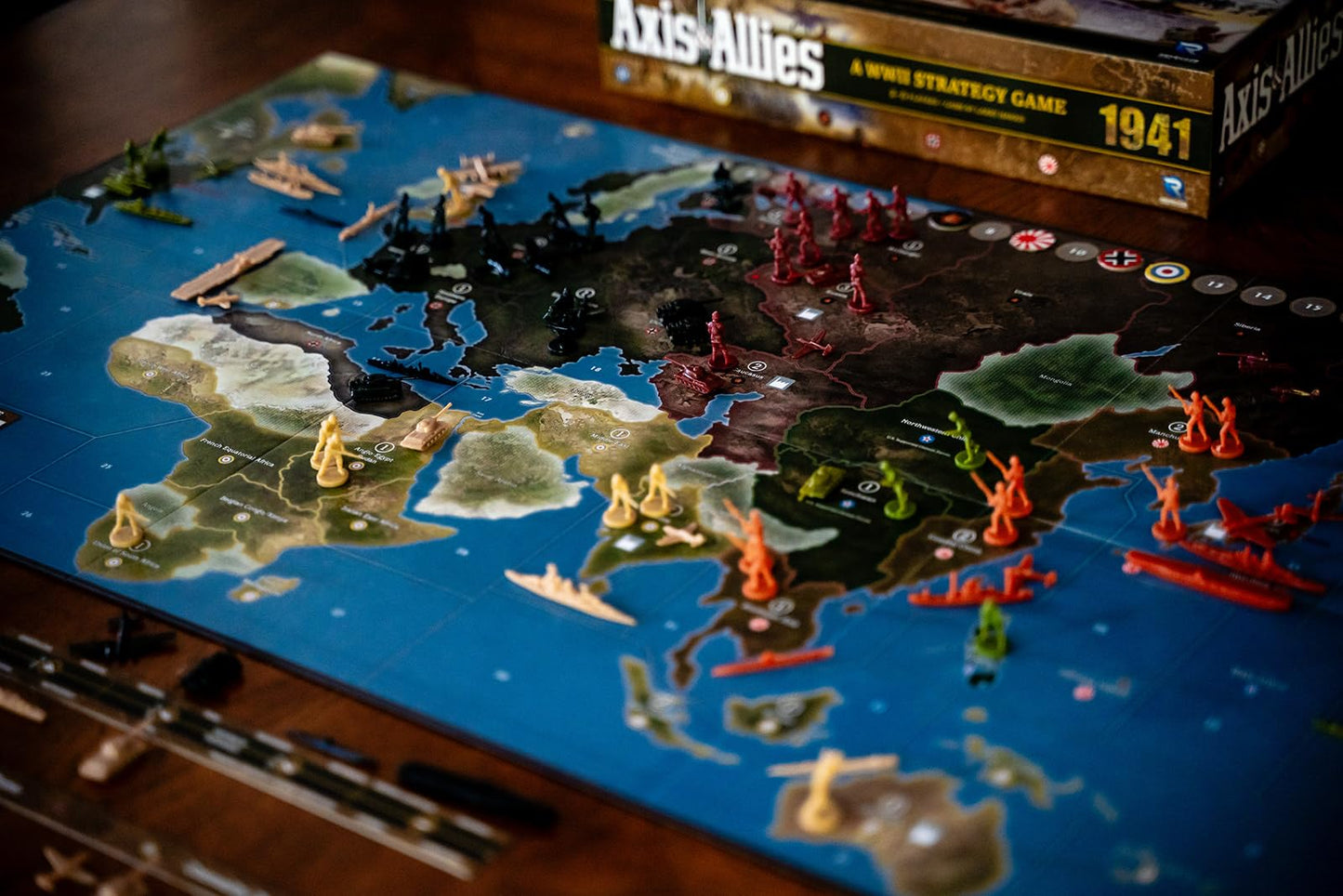 Axis & Allies 1941 WWII Strategy Board Game Epic War Struggle for Supremacy 8