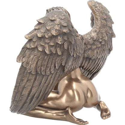 Angels Passion Figurine Bronze Naked Angel Ornament 17.5cm 4