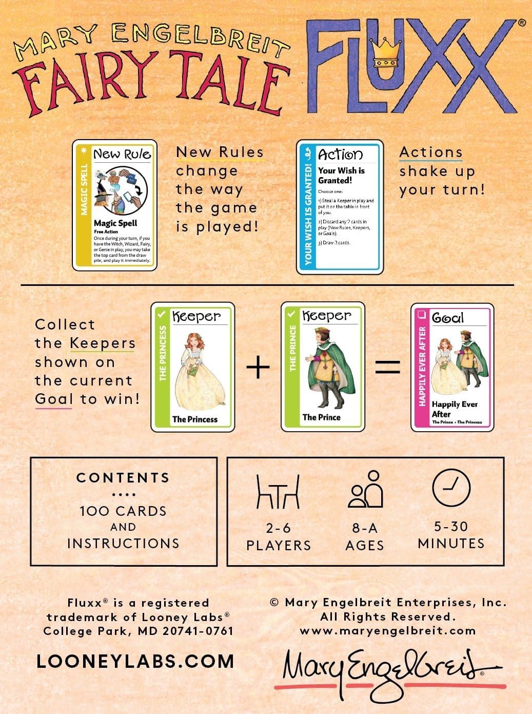 Fairy Tale Fluxx Card Game by Looney Labs 3