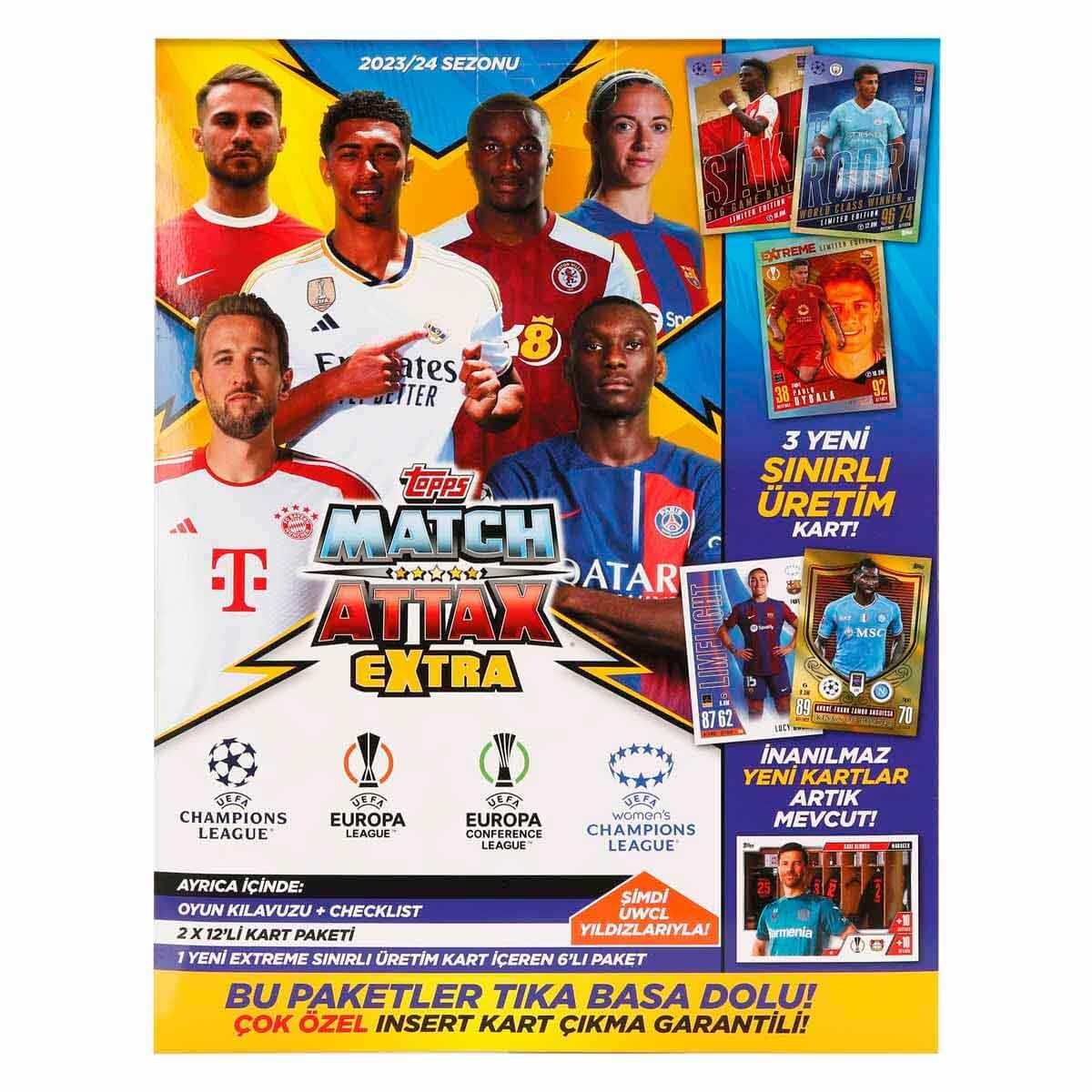 Topps 2023-24 Match Attax Extra Champions League Cards - Starter Pack (Album, 24 Cards + 2 LE) 3