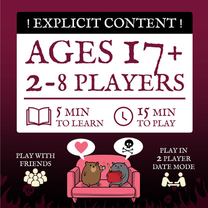 Horrible Couple Board Game by Exploding Kittens 3