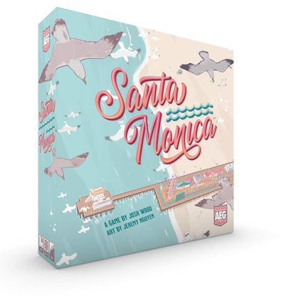 AEG Santa Monica | Build Your Beachfront, Attract Tourists to The Boardwalk | City-Building Card Drafting Set Collection Game | 1-4 Players | Ages 14+ 1