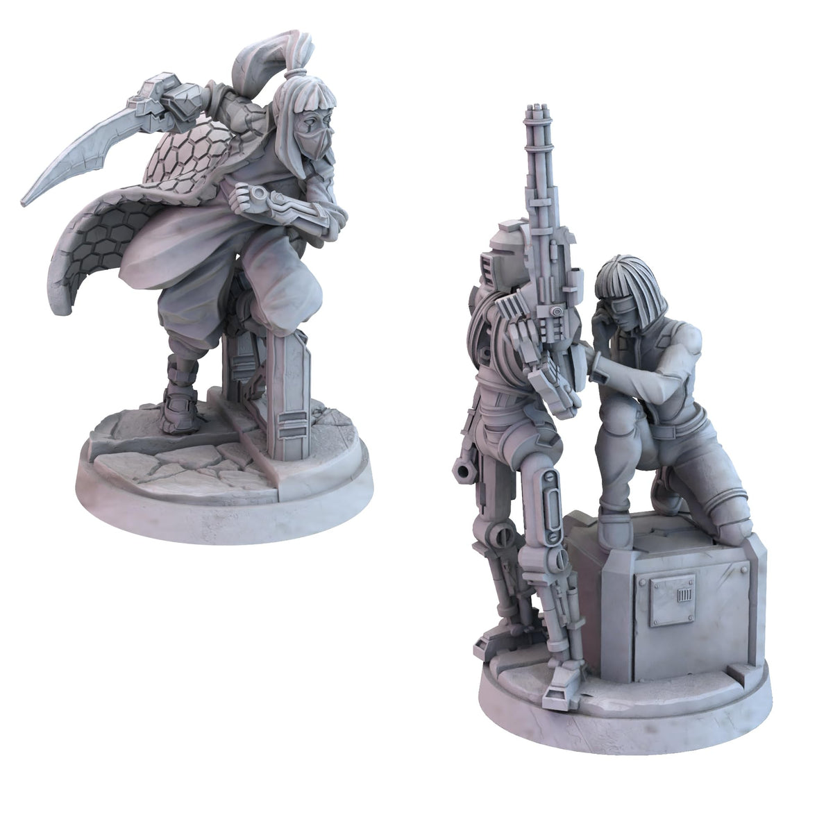 Awaken Realms Tamashii: Chronicle of Ascend Edgerunners Miniatures - Exquisite Fantasy Figures for Tabletop Gaming, Sci-Fi Strategy Game, Ages 14+, 1-4 Players, 45-90 Min Playtime, Made 4