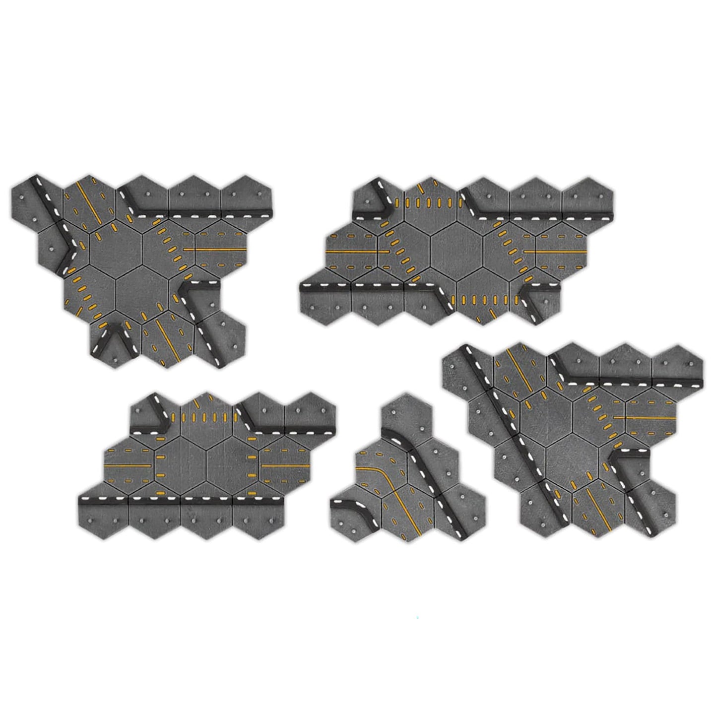 GF9: Hextech Trinity City: Highway Intersections - 10 Road Sections, Battlefield in A Box, Tabletop Ready Painted Terrain, Sci-Fi, RPG Accessory 3