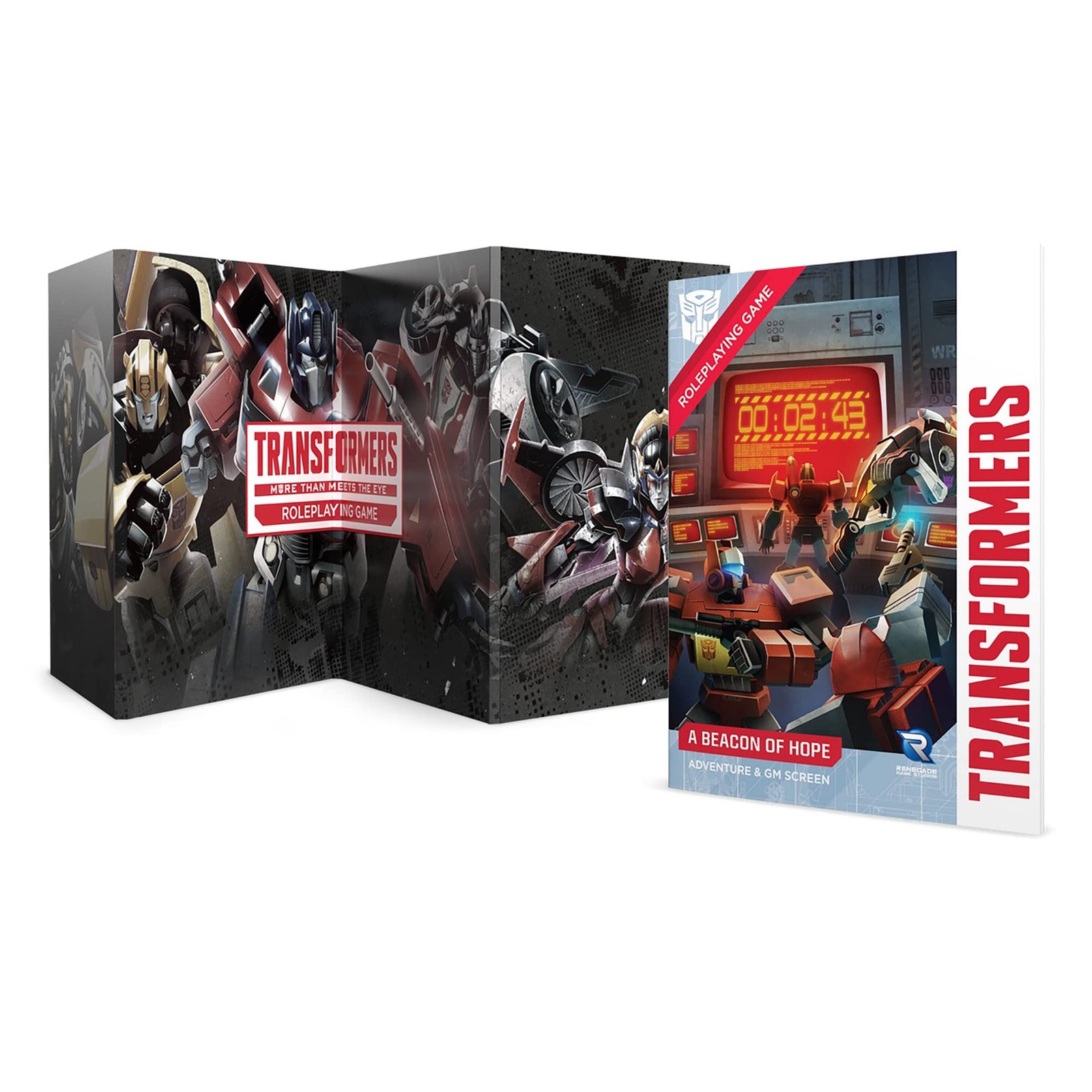 Transformers Roleplaying Game: Beacon Of Hope Adventure & GM Screen - Expansion Adventure For 1st - 2nd Level Players, Includes 36 Page RPG Booklet & Game Master Screen, Tabletop RPG Story & Accessory 1
