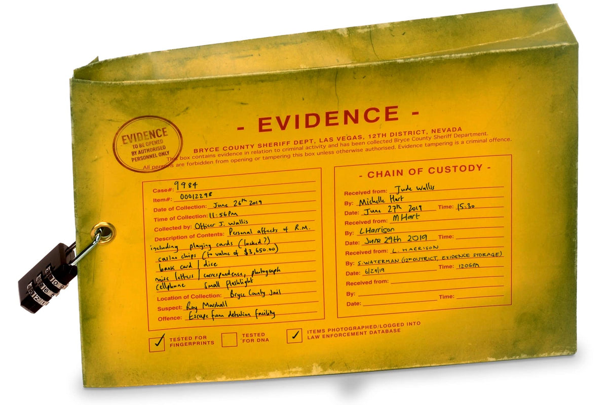 The Vanishing Gambler - Immersive Detective Puzzle | 22 Real Objects, Puzzles & Clues | Resettable & Reusable | For Ages 14+ | 1-6 Players | Created by Olivier Award Winner Henry Lewis 2
