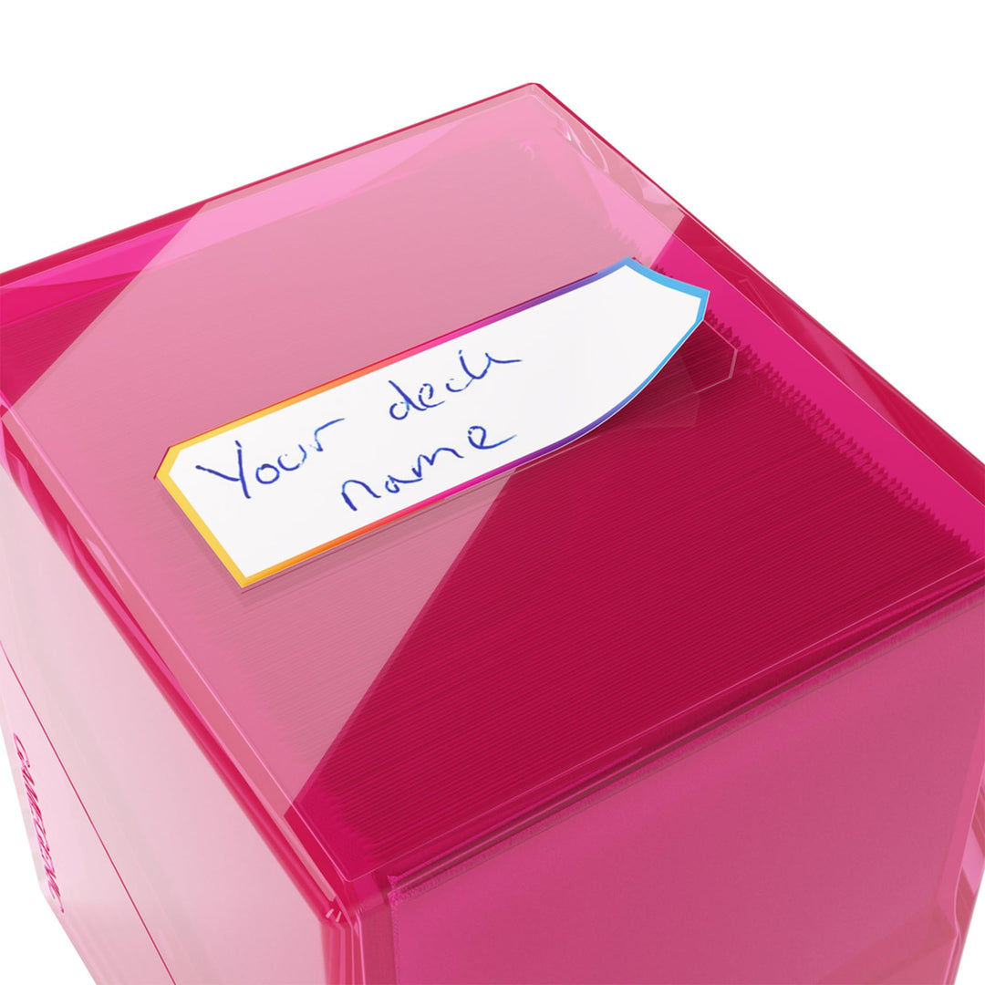 Gamegenic Bastion 100+ XL Deck Box - Compact, Secure, and Perfectly Organized for Your Trading Cards! Safely Protects 100+ Double-Sleeved Cards, Pink Color, Made