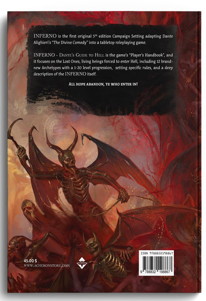 Dantes Guide to Hell Inferno 5E Roleplaying Game by Acheron