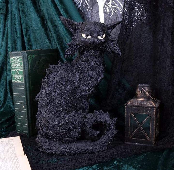 Large Black Cat Witches Familiar Figure Salem 32.5cm