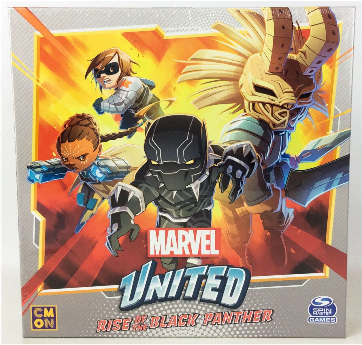 CMON Marvel United Rise of The Black Panther Expansion | Tabletop Miniatures Game | Strategy Game | Cooperative Game for Adults and Kids | Ages 14+ | 1-4 Players | Avg. Playtime 40 Minutes | Made 1