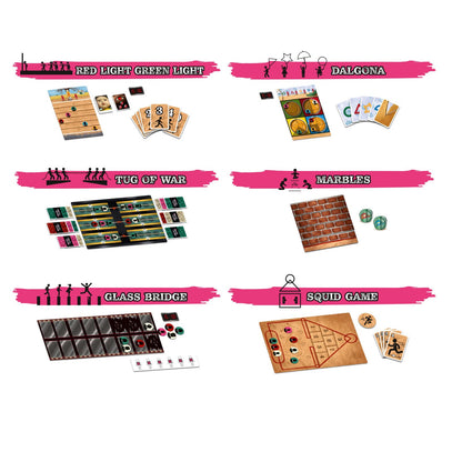Squid Game Board Game Ages 16+ 3-6 Players 45 Minutes Playing Time 5
