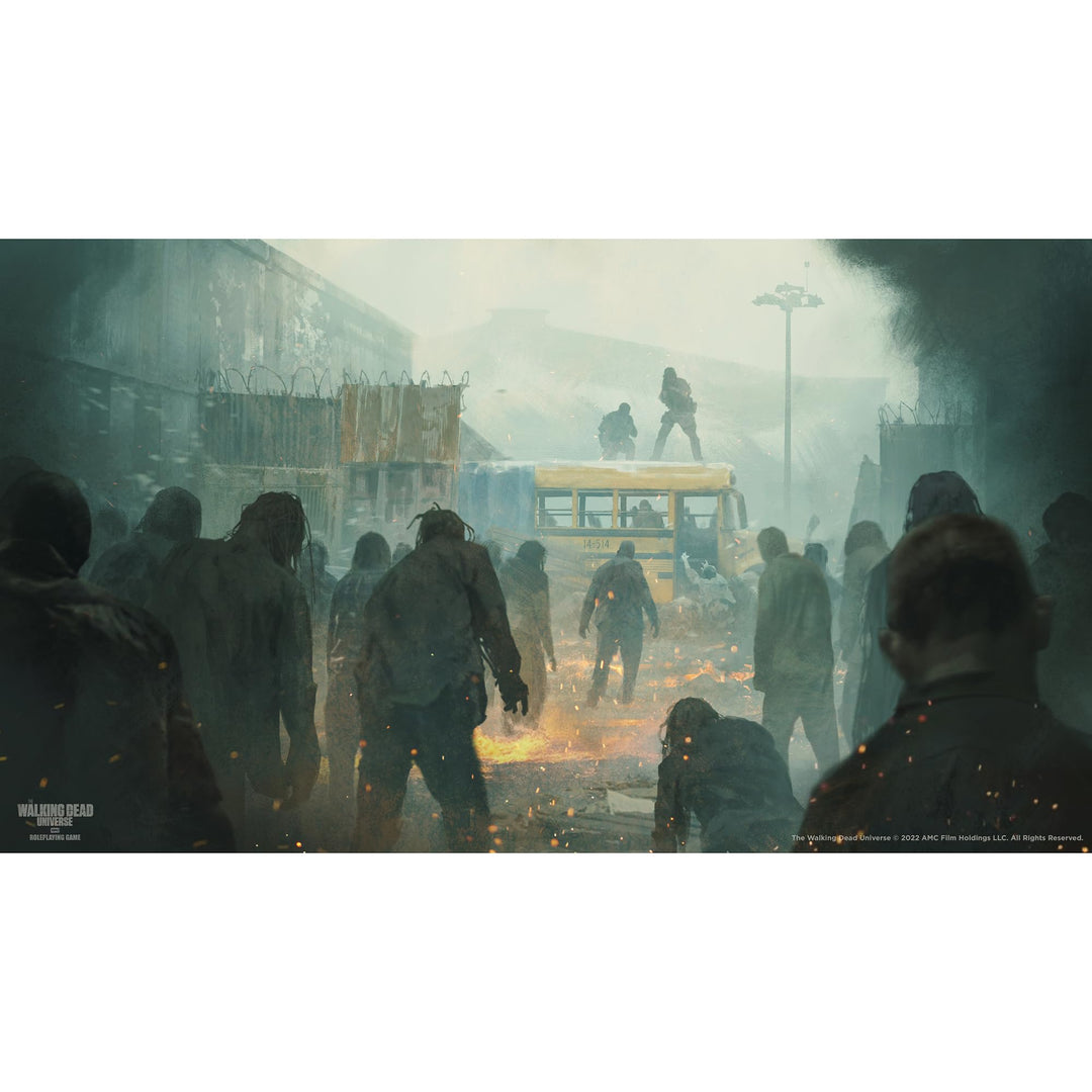 Free League Publishing The Walking Dead Universe RPG Core Rules, Fantasy Horror Adventure Roleplaying, Hardback RPG Book, Adults, Teens Ages 16+