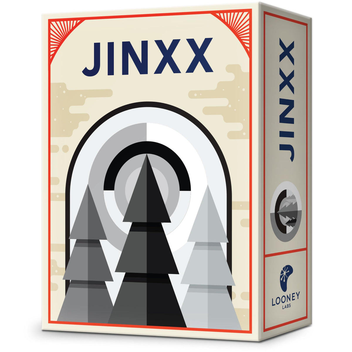 Looney Labs Jinxx Pyramid Board Game - Simple Rules with Stacks of Strategy!, Gray 1