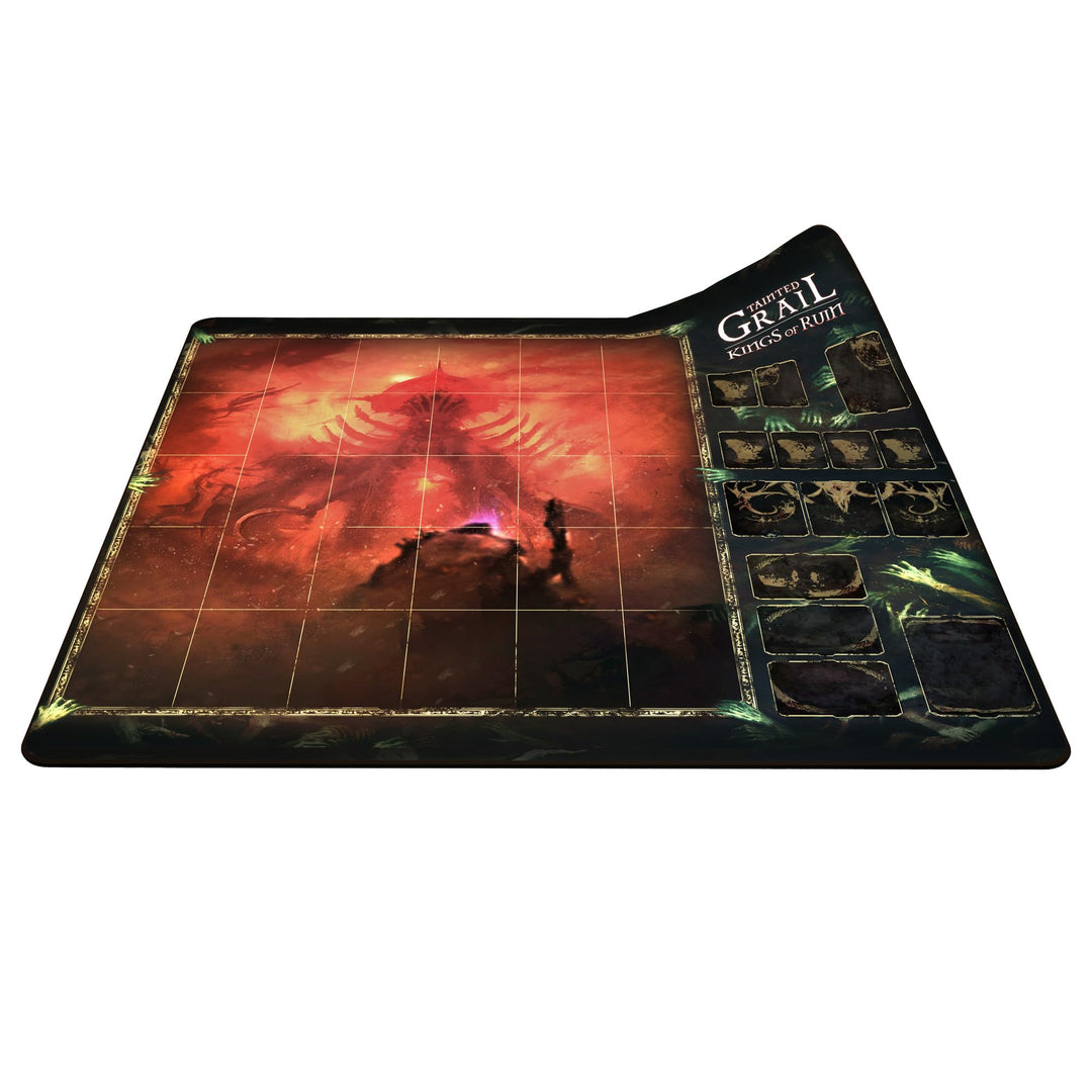 Awaken Realms Tainted Grail: Kings of Ruin PLAYMAT - Neoprene Game Mat with Evocative Background for Enhanced Gameplay! Ages 14+, 1-4 Players, 2-3 Hour Playtime, Made by Awaken Realms