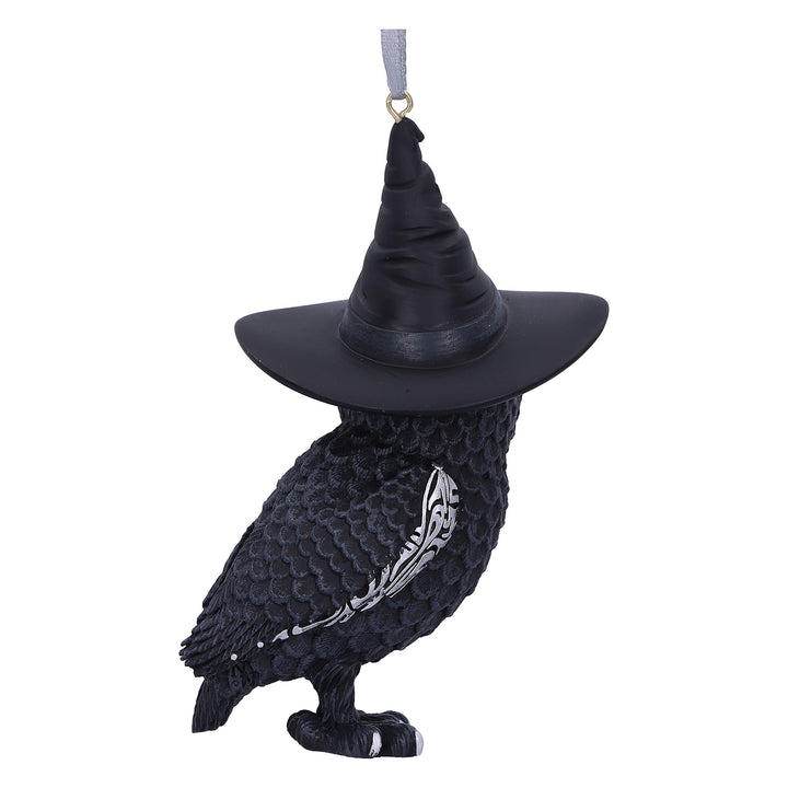 Owlocen Black Witch Owl Hanging Decorative Ornament 12cm