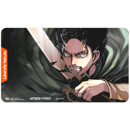 UniVersus Attack on Titan: Battle for Humanity - Eren Yeager Playmat - 24 x 14 Neoprene Mat, Tabletop Card Game Accessory, UVS Games, Licensed 1
