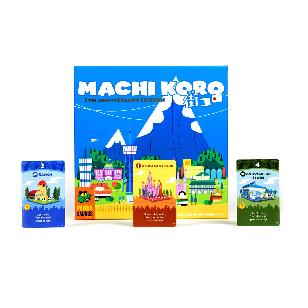 Pandasaurus Games Machi Koro - Family-Friendly Board Games - Adult Games for Game Night - Card Games for Adults, Teens & Kids (2-4 Players)