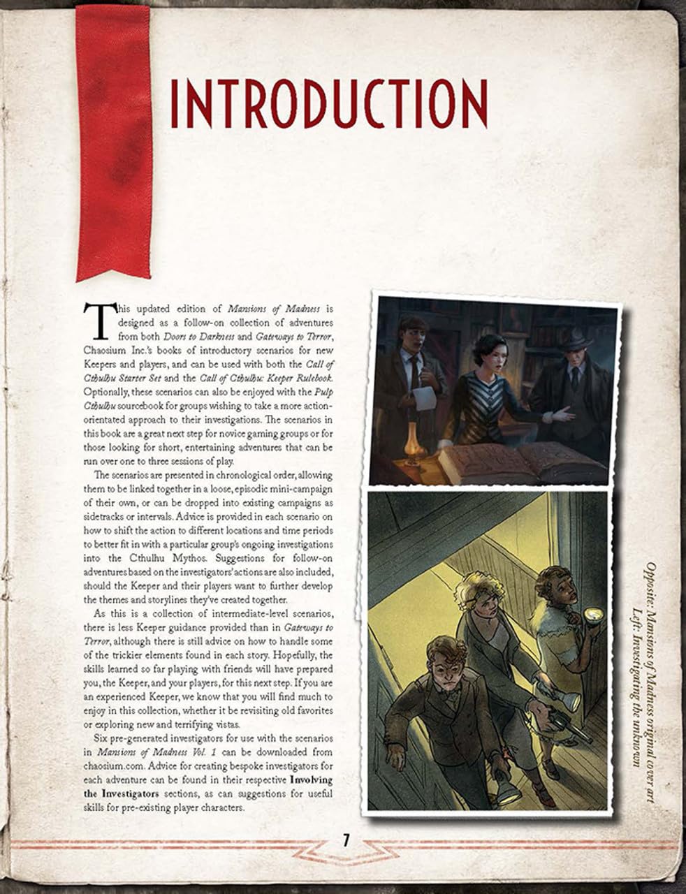 Mansions of Madness Vol 1 Behind Closed Doors Call of Cthulhu Roleplaying Game by Chaosium 5