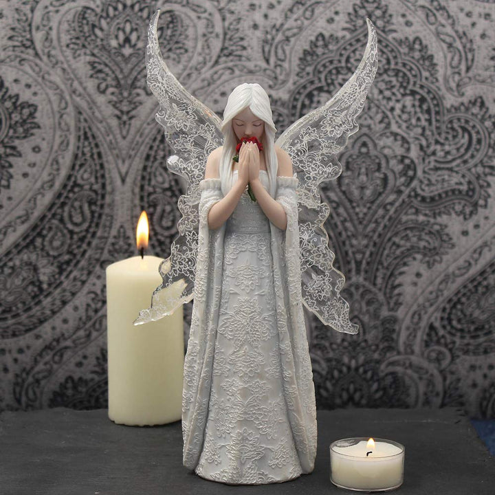 Only Love Remains Fairy Figurine by Anne Stokes Angel Ornament 26cm