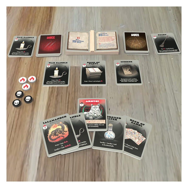 Capstone Games Aleph Null - Capstone Games, Single Player Card Game - Deck Deconstruction, Escalating Tension, Card Combos, & Hell Itself! Ages 14+, 1 Player, 30 Minutes