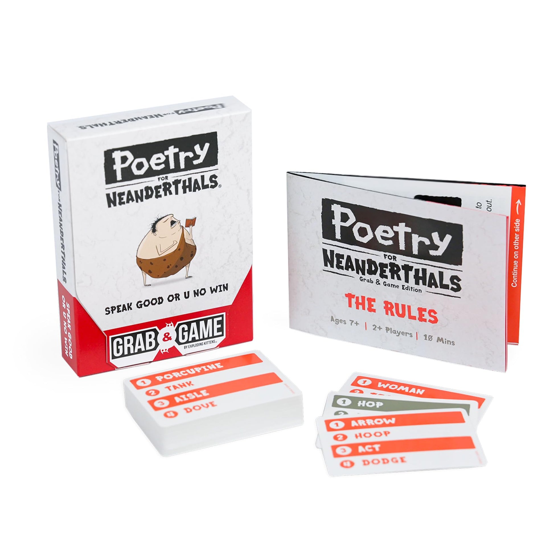 Grab and Game Poetry for Neanderthals Board Game by Exploding Kittens 4