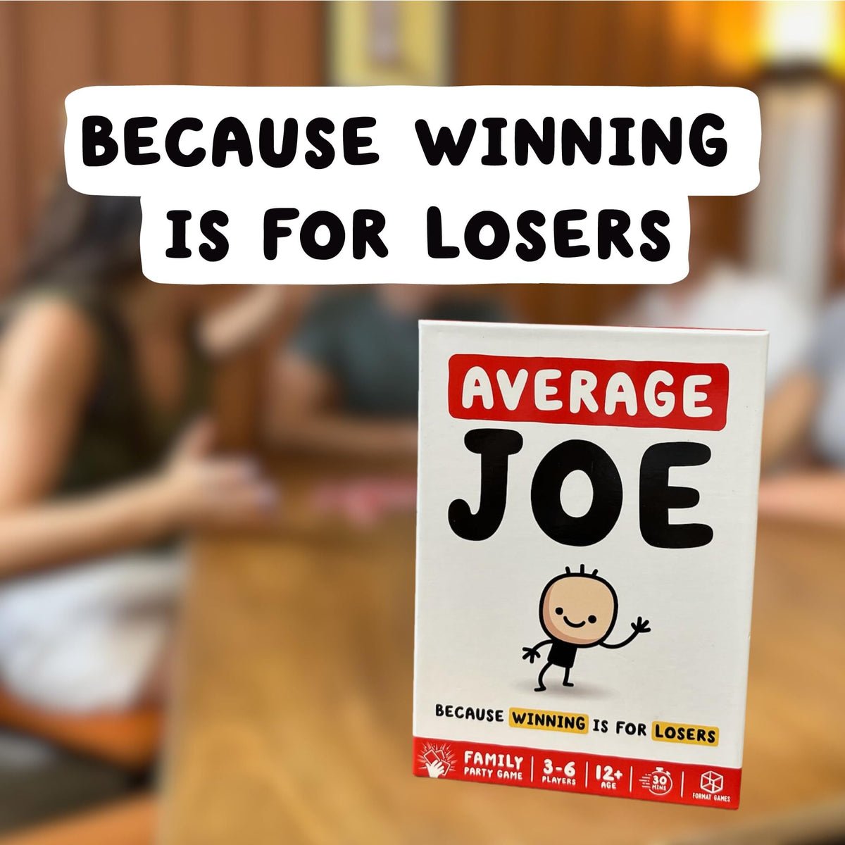 Format Games Average Joe Party Game - Embrace Your Ordinary Side with 600 Questions - Fun for Family and Friends! Ages 8+, 3-6 Players, 30 Minute Playtime, Made 9