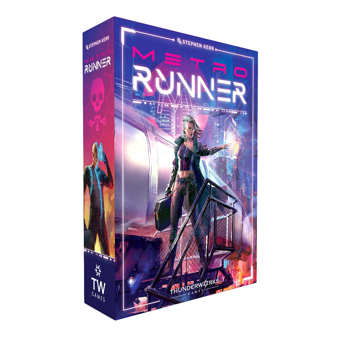 Thunderworks Games - Metrorunner | Strategy Board Game | Sci-fi Rondel Eurogame with Hacking Tile Puzzle | Worker Movement & Resource Collection | Family Game for 1-5 Players Ages 14+ 30-90 Minutes 1