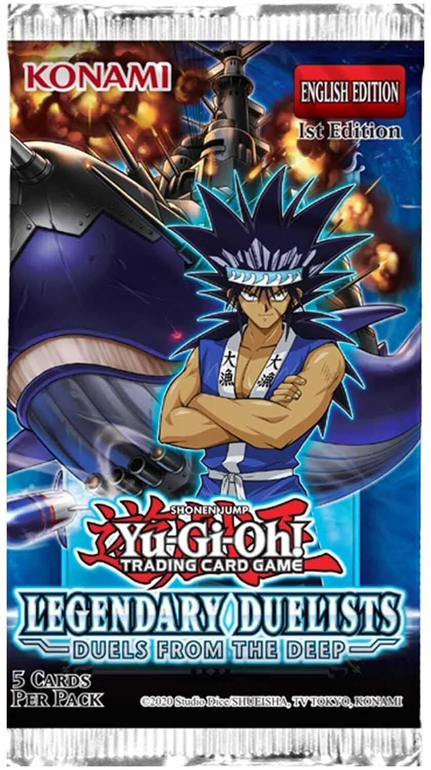 YU-GI-OH! LDU9 Legendary Duelists 9-Duels from The Deep Booster Packet, Multi 1