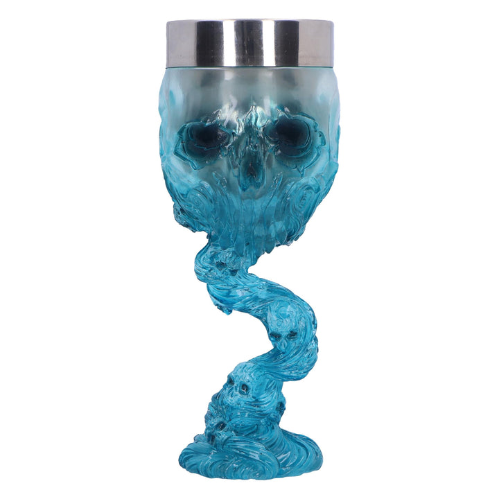 Soul Spirit Clear Blue Skull Goblet Water 19.3cm