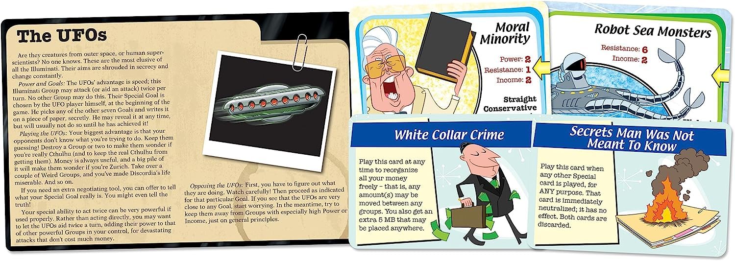 Illuminati Second Edition Game The Game of Conspiracy Family Card Dice Game For Adults and Family Ages 13+ for 2 - 6 Players Average Play Time 60 -120 Minutes From Steve Jackson Games 2
