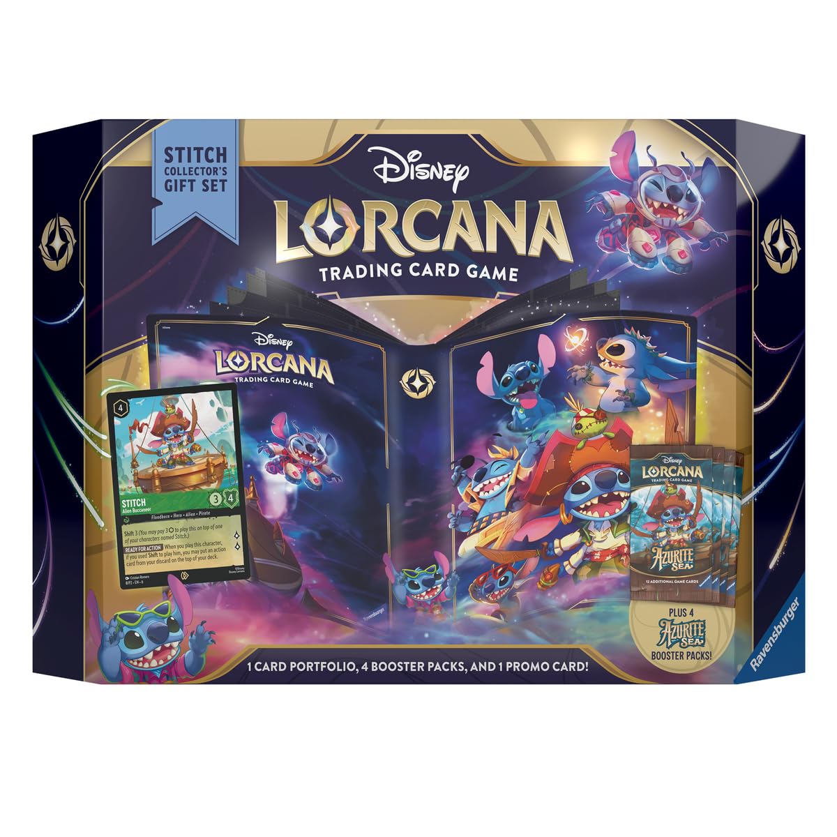 Ravensburger Disney Lorcana TCG: Azurite Sea Stitch Collector's Gift Set | Deluxe Collectible Set with Over 200 Art Pieces | Ultimate Game Experience for Ages 8+ 6