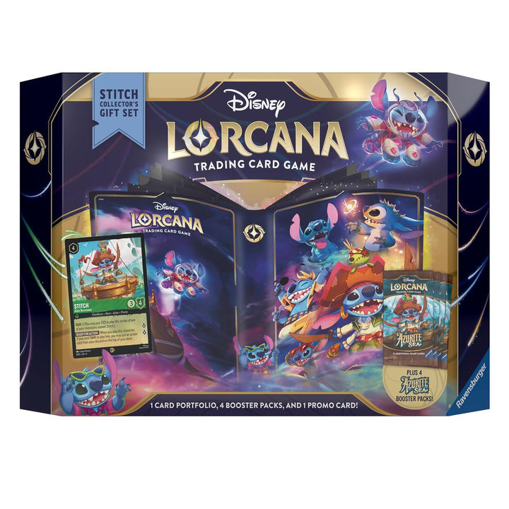 Ravensburger Disney Lorcana TCG: Azurite Sea Stitch Collector's Gift Set | Deluxe Collectible Set with Over 200 Art Pieces | Ultimate Game Experience for Ages 8+