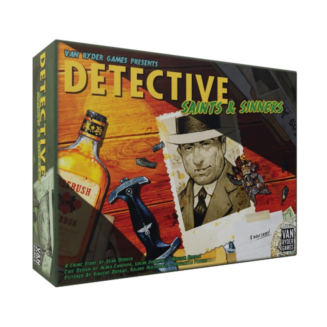 Detective City of Angels: Saints and Sinners Expansion - 1-5 Player Mystery Board Game - 120 Minutes of Gameplay - Narrative Driven Game - Teens and Adults Ages 14+ - by Van Ryder Games