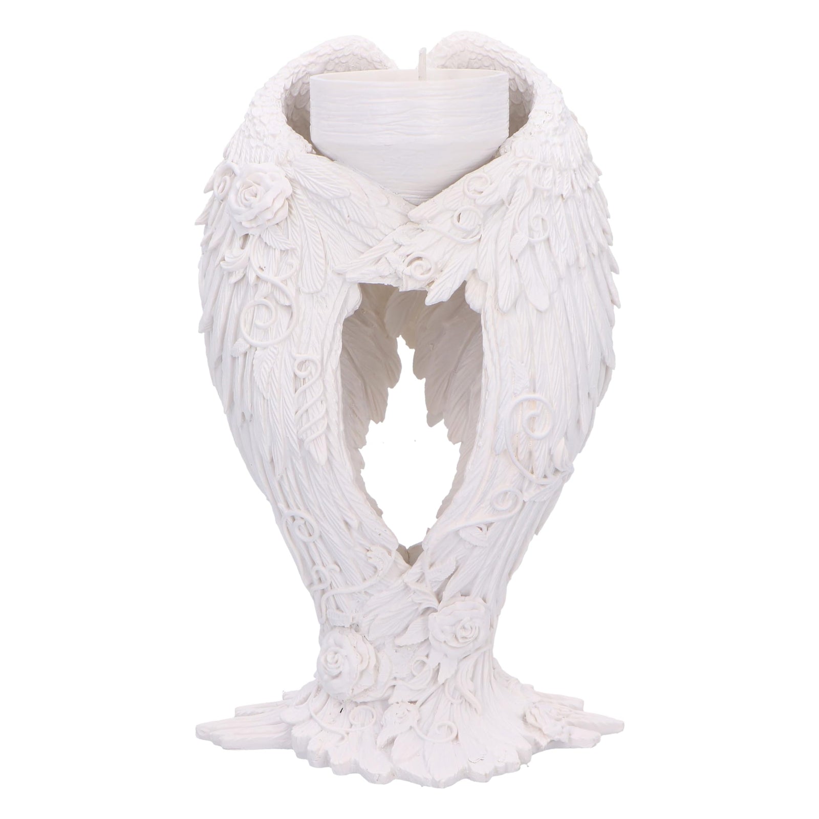 Floral Angel Wings Tea Light Candle Holder 17cm 2