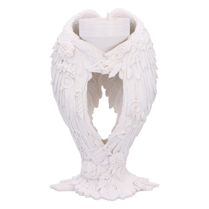 Floral Angel Wings Tea Light Candle Holder 17cm